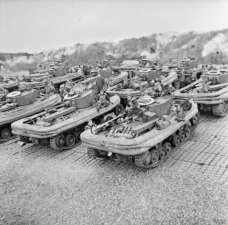 Valentine DDs lined up at Stokes Bay © IWM (H 35177)